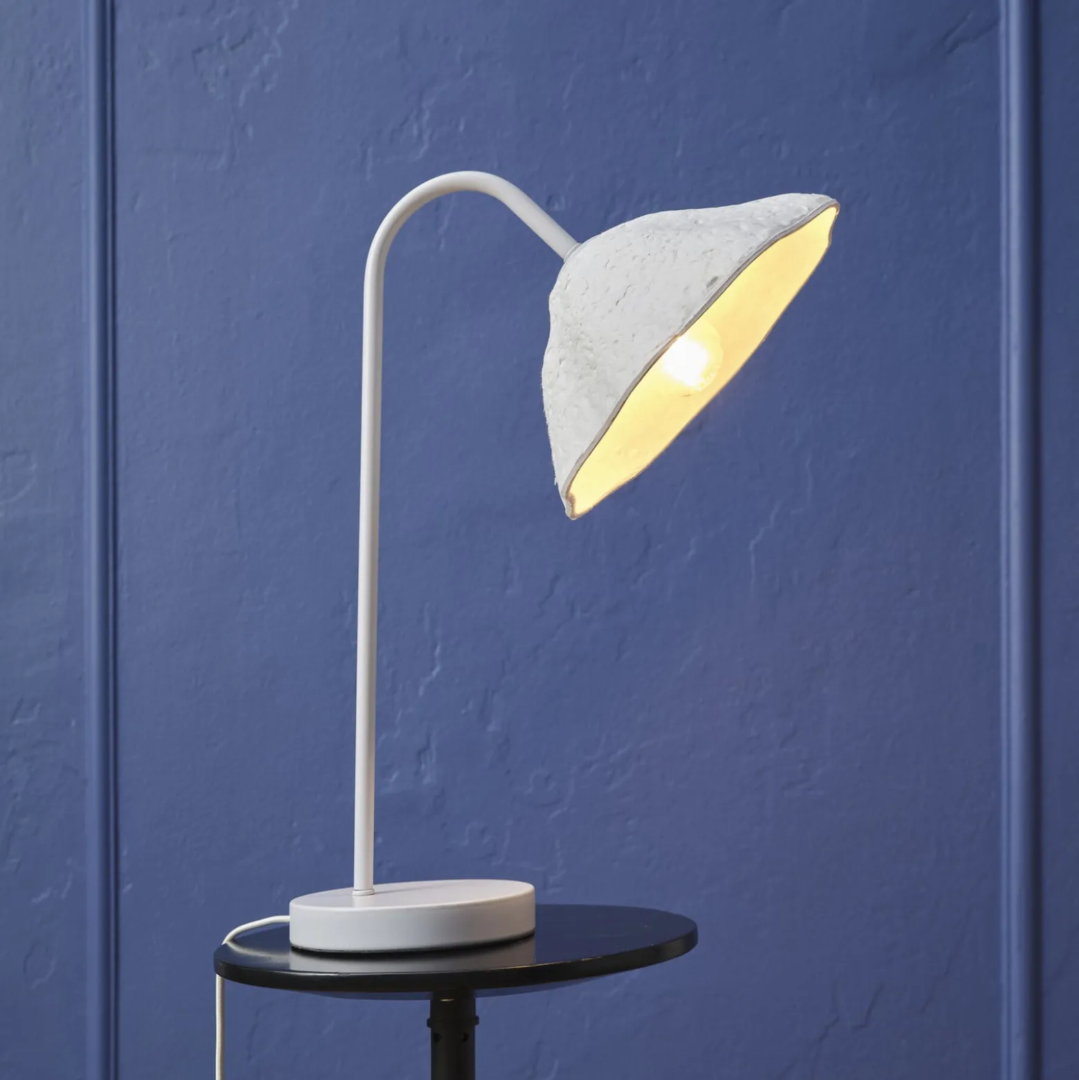 OSRAM Tischlampe Decor Lotus Leaf, 1-fl., weiß, Papier, E14