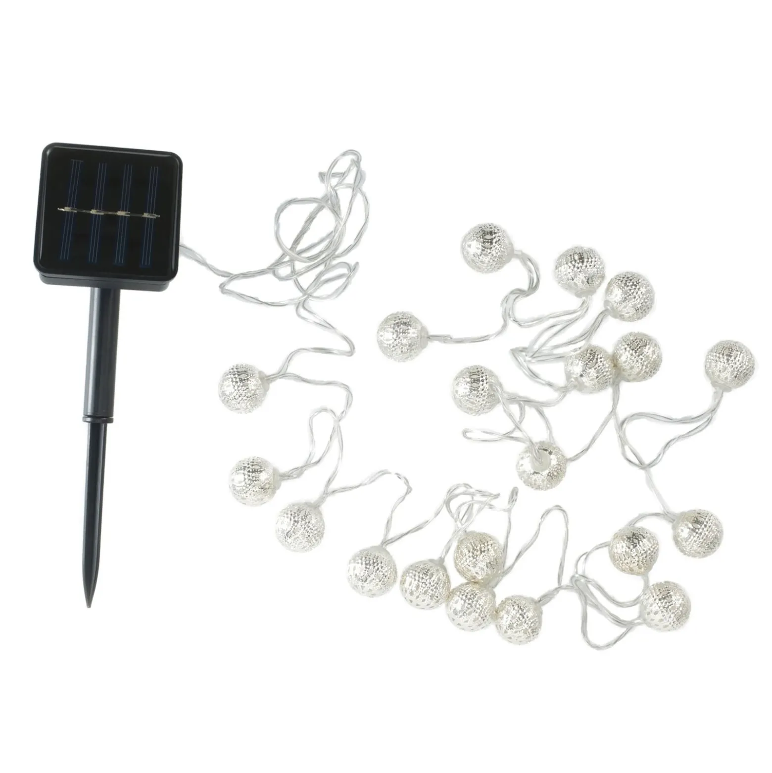 Pauleen Sunshine Glamour Solar-Lichterkette silber