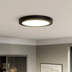 Paulmann Abia LED-Panel Ø 30cm 2.700K schwarz matt