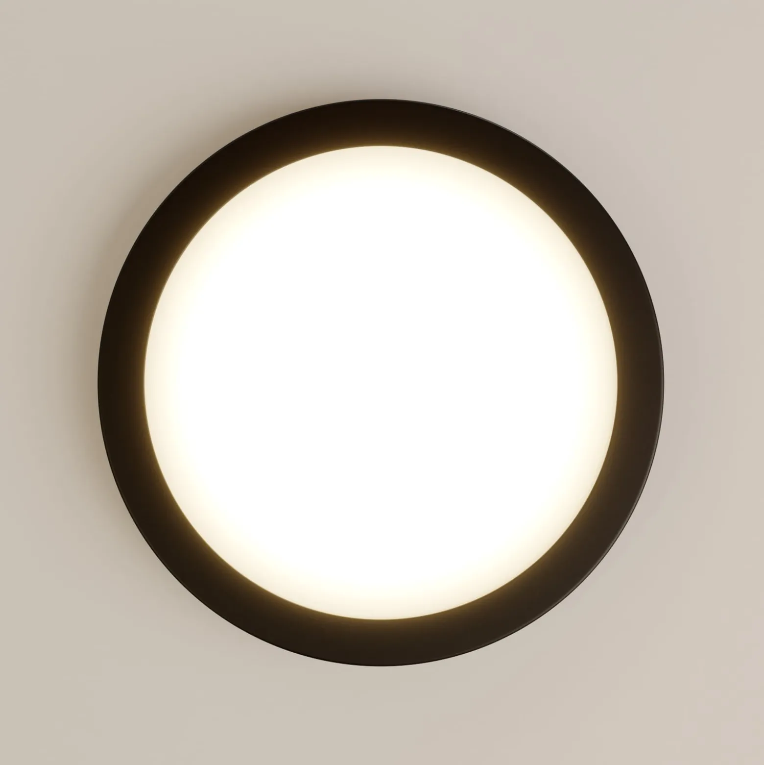 Paulmann Abia LED-Panel Ø 30cm 2.700K schwarz matt