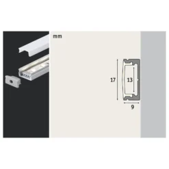 Paulmann Base Profil, alu eloxiert, weiß, 200 cm