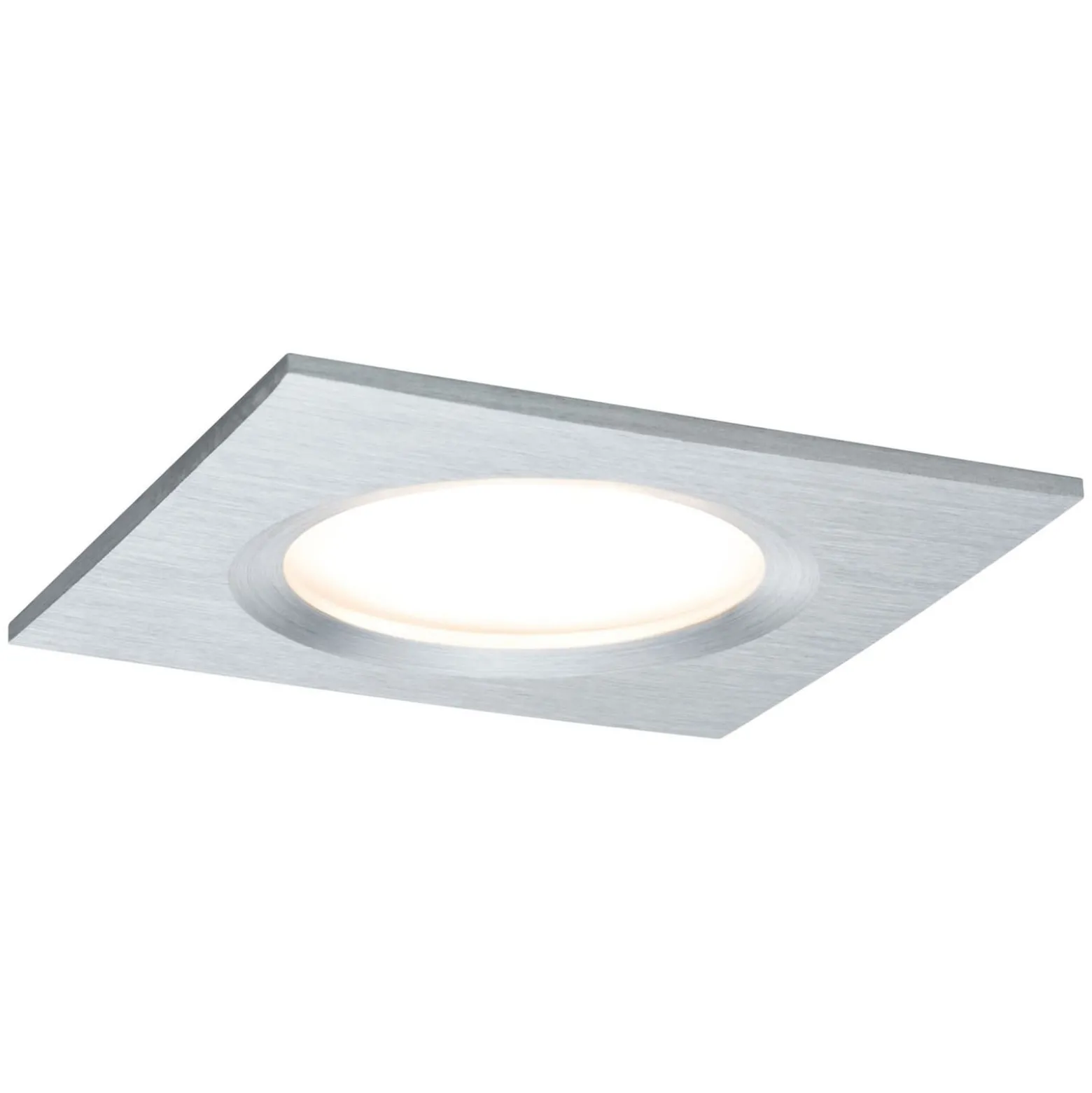 Paulmann Coin Slim LED-Einbauspot 3er eckig alu