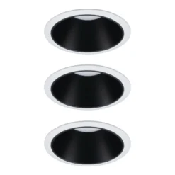 Paulmann Cole LED-Spotlight, schwarz-weiß, 3er-Set