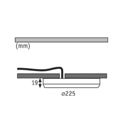 Paulmann Cover it LED-Einbaupanel 4.000 K 22,5 cm