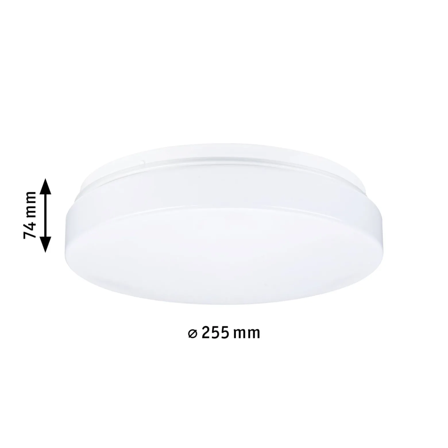 Paulmann Deckenleuchte Axin, Ø 26 cm, weiß, IP44, E27