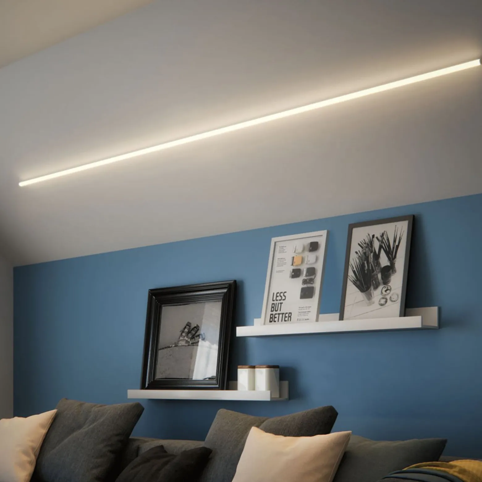 Paulmann Deckenprofil Tube Set mit Diffusor, 200cm