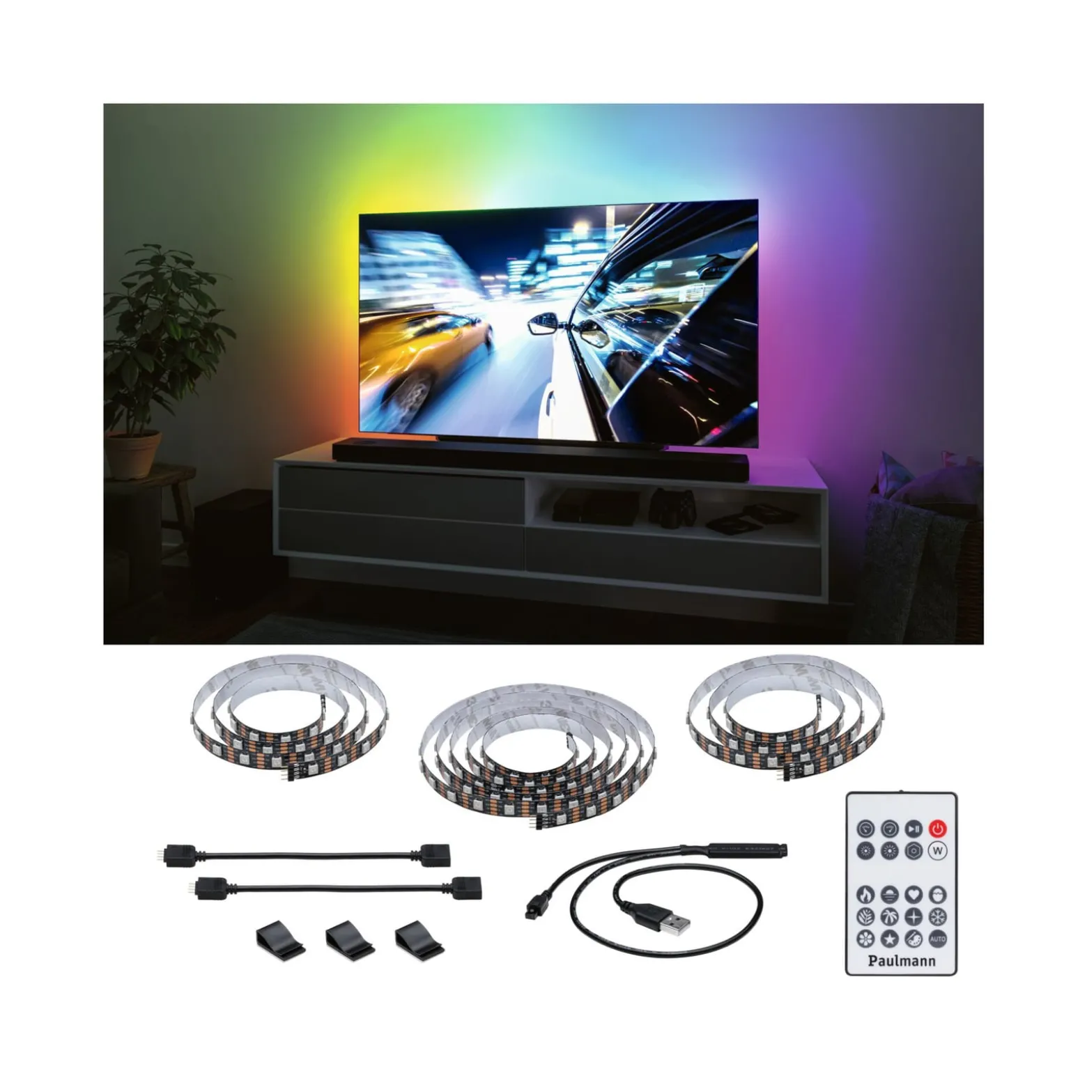 Paulmann EntertainLED LED-Strip RGB TV-Set 75 Zoll