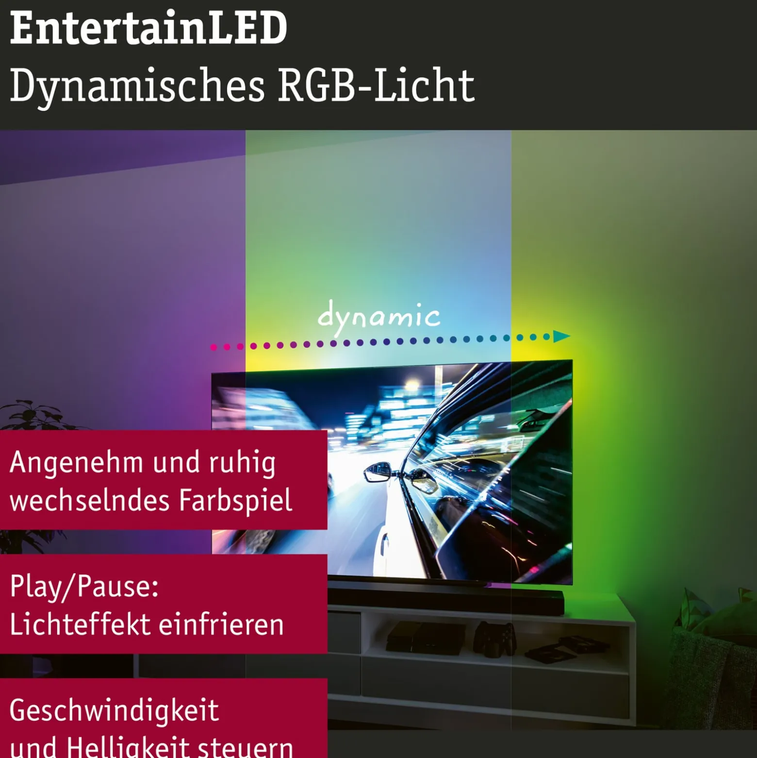 Paulmann EntertainLED LED-Strip RGB TV-Set 75 Zoll