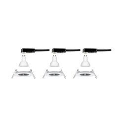 Paulmann 3er Spot Nova rund weiß starr IP44 GU10 4000K