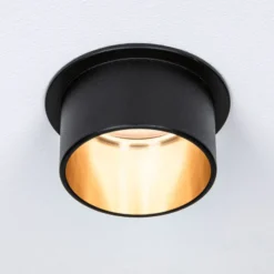 Paulmann Gil LED-Einbau schwarz matt/gold 3er-Set