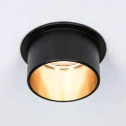 Paulmann Gil LED-Einbau schwarz matt/gold