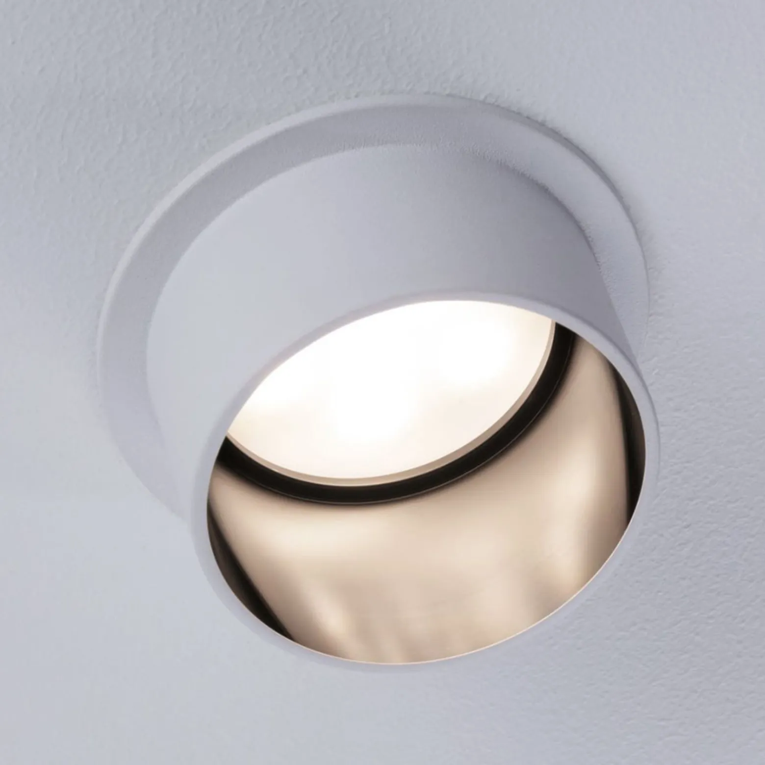 Paulmann Gil LED-Einbau weiß matt/eisen 3er-Set