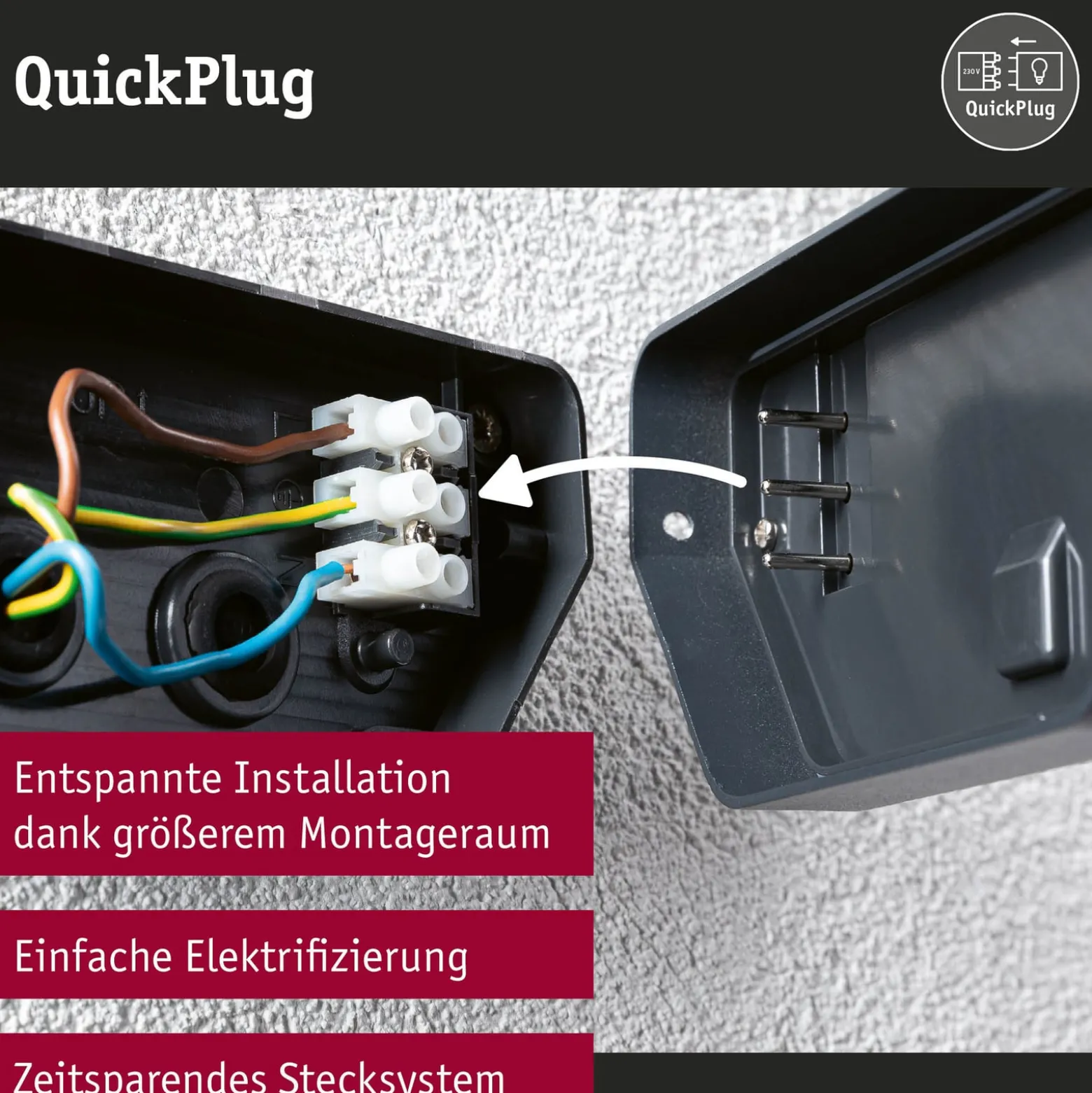 Paulmann LED-Außenwandleuchte Cuff, Sensor, anthrazit