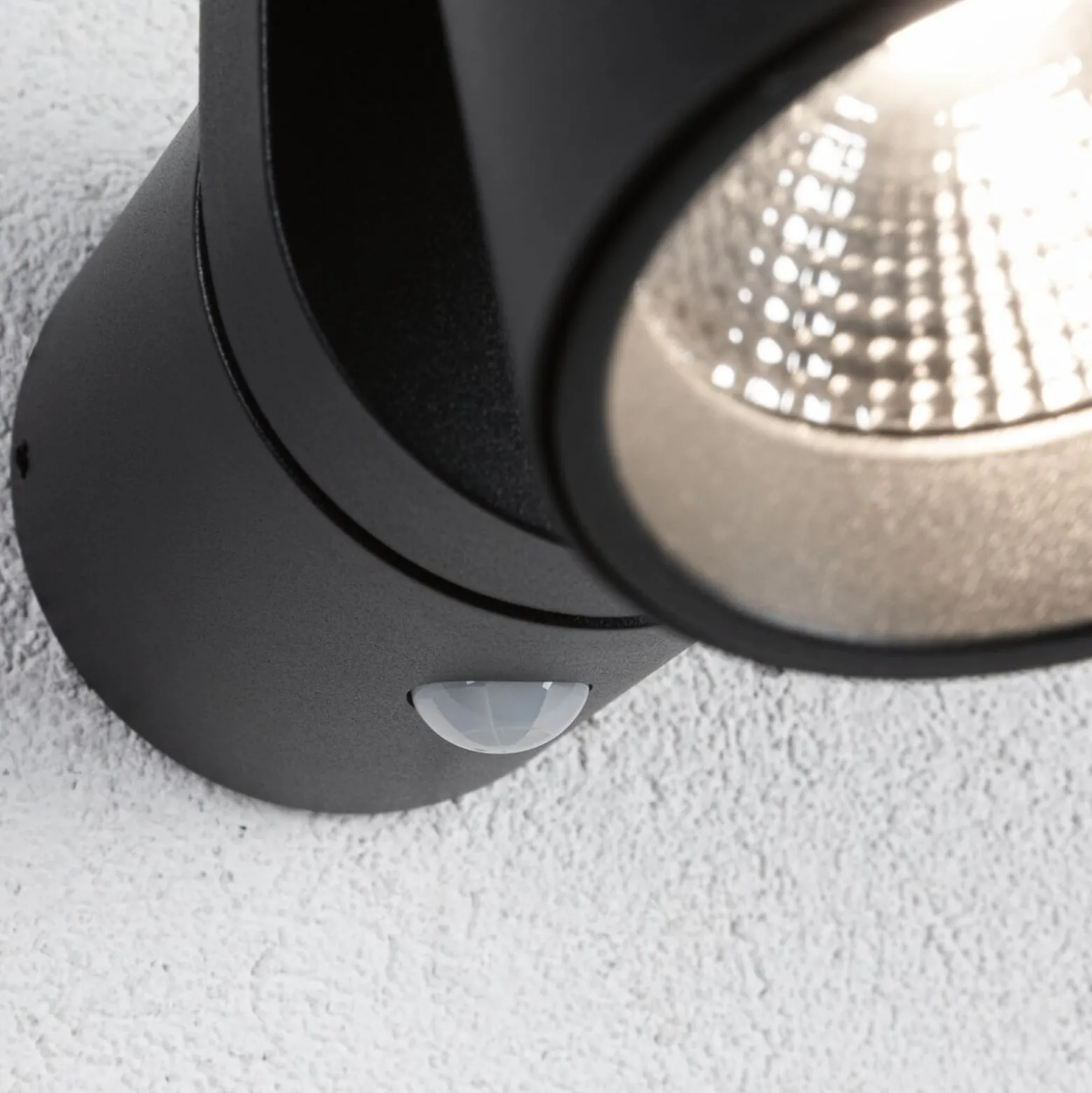 Paulmann LED-Außenwandleuchte Cuff, Sensor, anthrazit