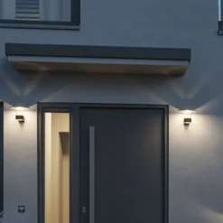 Paulmann LED-Außenwandleuchte Sienna, Aluminium, Sensor