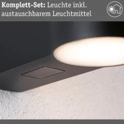 Paulmann LED-Außenwandleuchte Sienna, Aluminium, Sensor