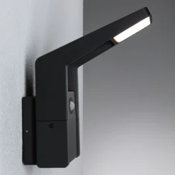 Paulmann LED-Außenwandleuchte Juntea, Alu, anthrazit, Sensor
