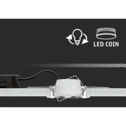 Paulmann LED-Einbau Nova Coin Smart schwarz RGBW 3er 8,4cm