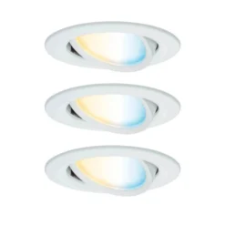 Paulmann LED-Einbauspot Nova Coin Smart weiß CCT 3er 8,4 cm