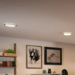 Paulmann LED-Panel Atria Shine chrom Ø19cm 3000K an/aus IP20