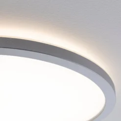 Paulmann LED-Panel Atria Shine chrom Ø19cm 3000K an/aus IP20