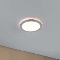 Paulmann LED-Panel Atria Shine chrom Ø19cm 3000K an/aus IP20