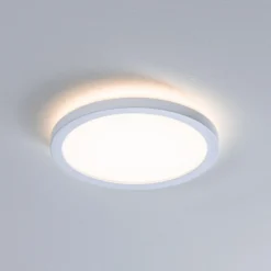 Paulmann LED-Panel Atria Shine, Ø19cm weiß IP44 3000K an/aus
