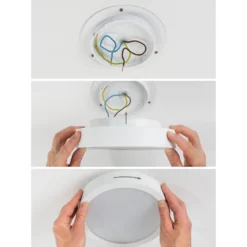 Paulmann LED-Panel Cosara, Ø 30 cm, beige, IP44, 3000K