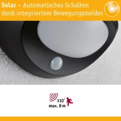 Paulmann LED-Solar-Außenwandlampe Sorova, Sensor, anthrazit