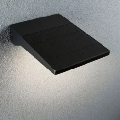 Paulmann LED-Solar-Wandlampe Ronas, Sensor, Tiefe 25
