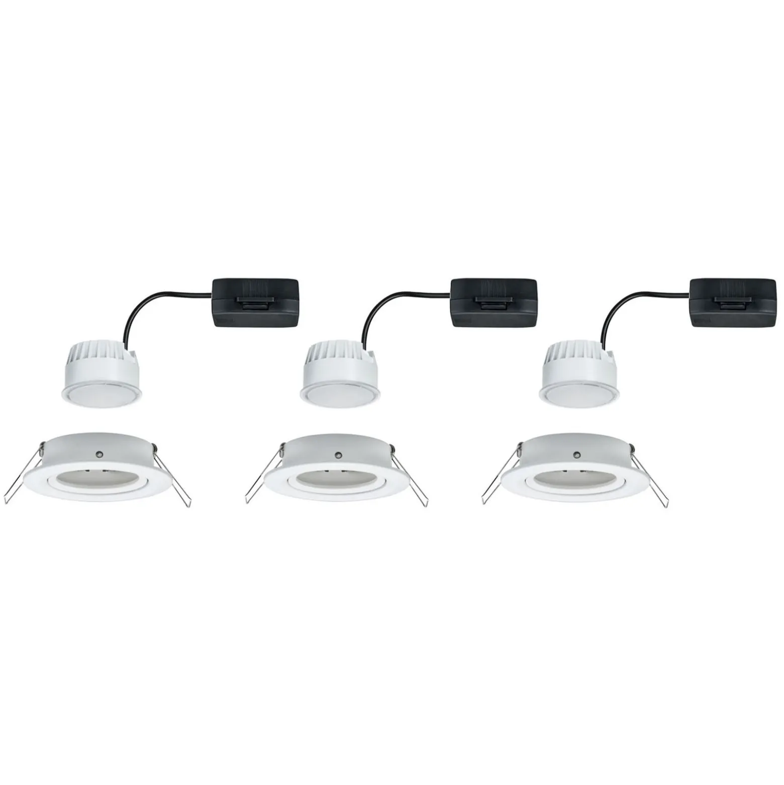 Paulmann LED-Spot Nova Coin 3er alu schwenkbar 2.700 K