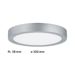 Paulmann Lunar LED-Panel, rund, Ø 30 cm, chrom