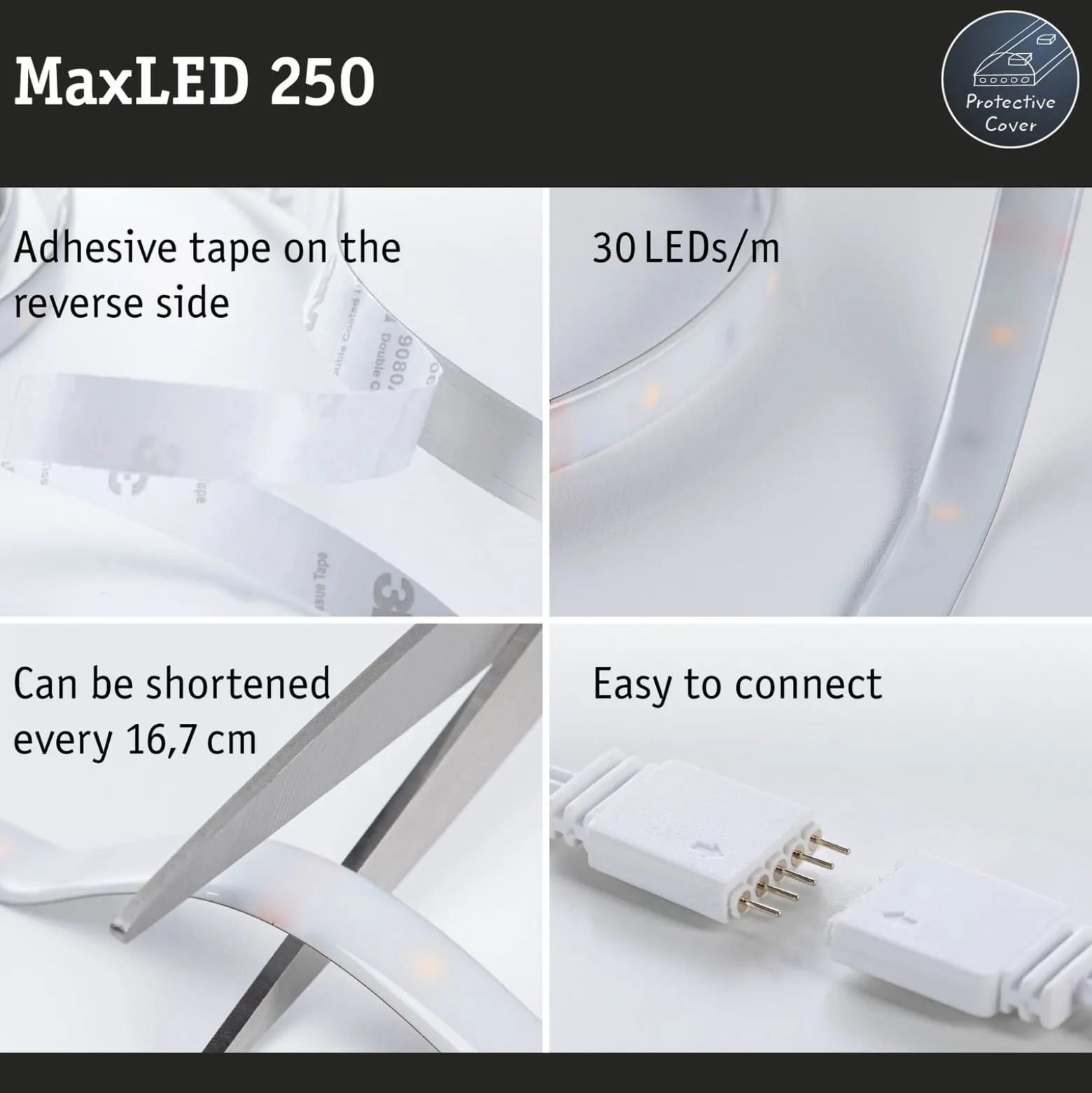 Paulmann MaxLED 250 Strip IP44 tageslicht 1m