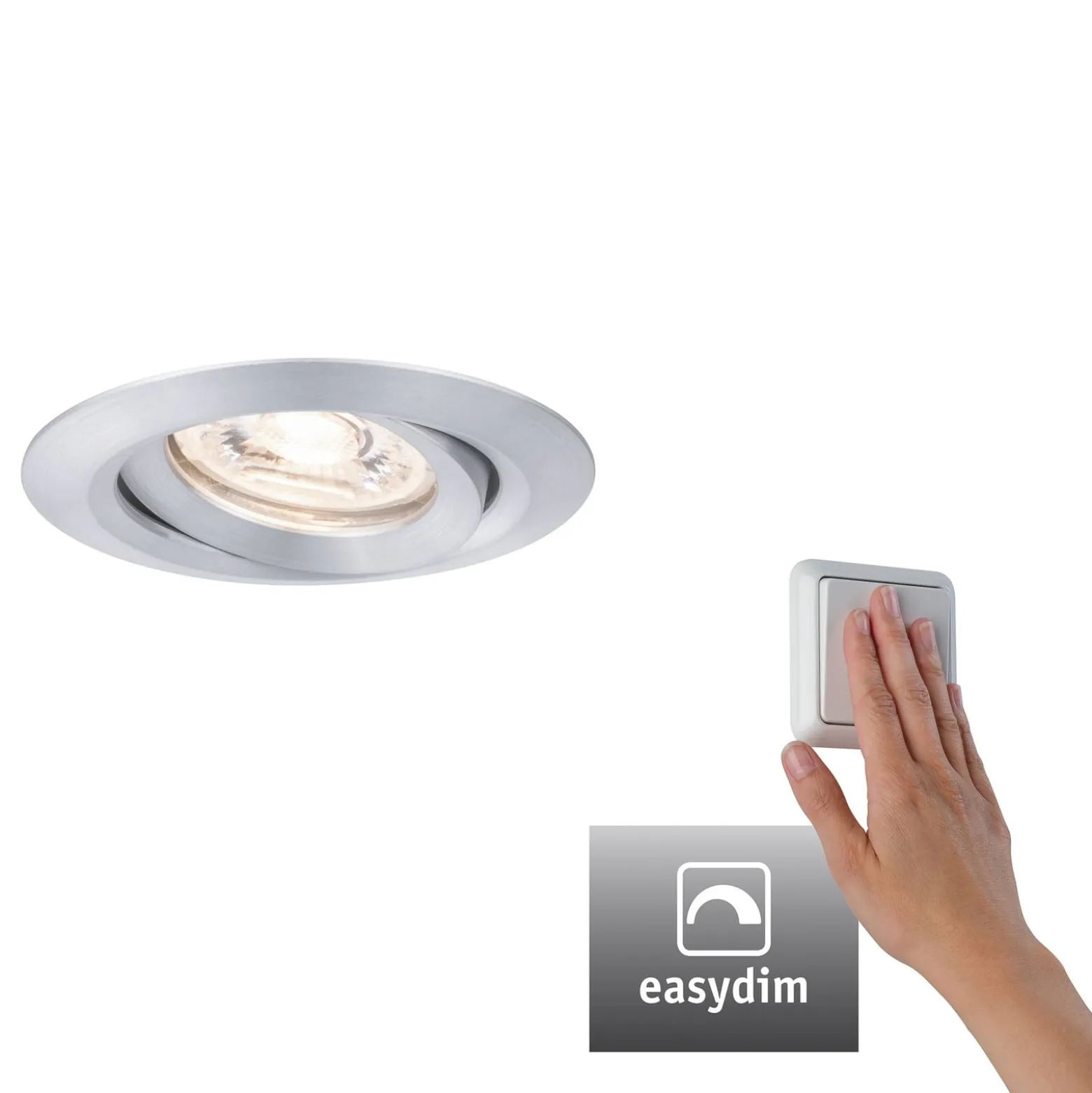Paulmann Nova mini Plus Einbauspot easydim alu