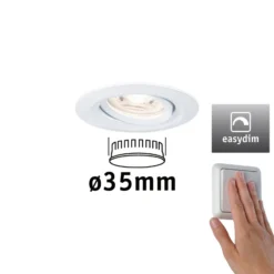 Paulmann Nova mini Plus Einbauspot easydim weiß