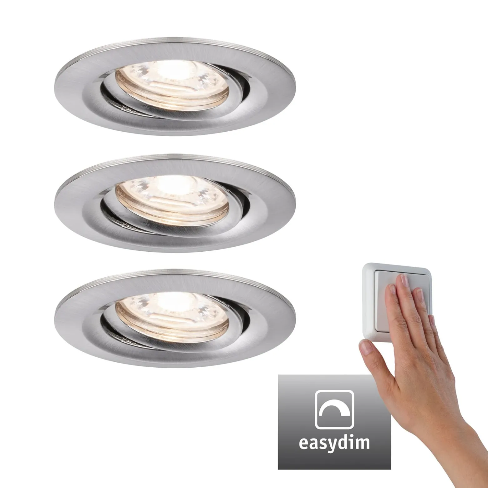 Paulmann Nova mini Plus LED easydim 3er eisen
