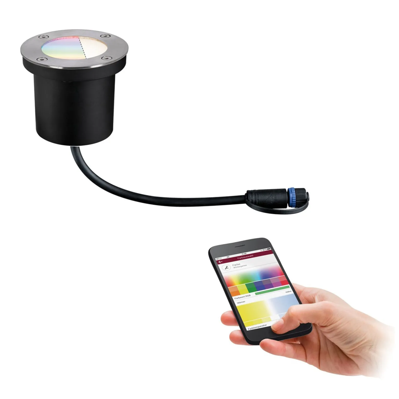 Paulmann Plug & Shine Bodeneinbaulampe ZigBee RGBW