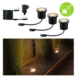 Paulmann Plug & Shine LED-Einbaulampe 4,5W 3er-Set