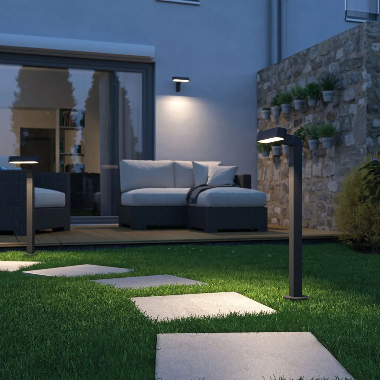 Paulmann Plug & Shine LED-Wegelampe Ito, horizontal, IP65