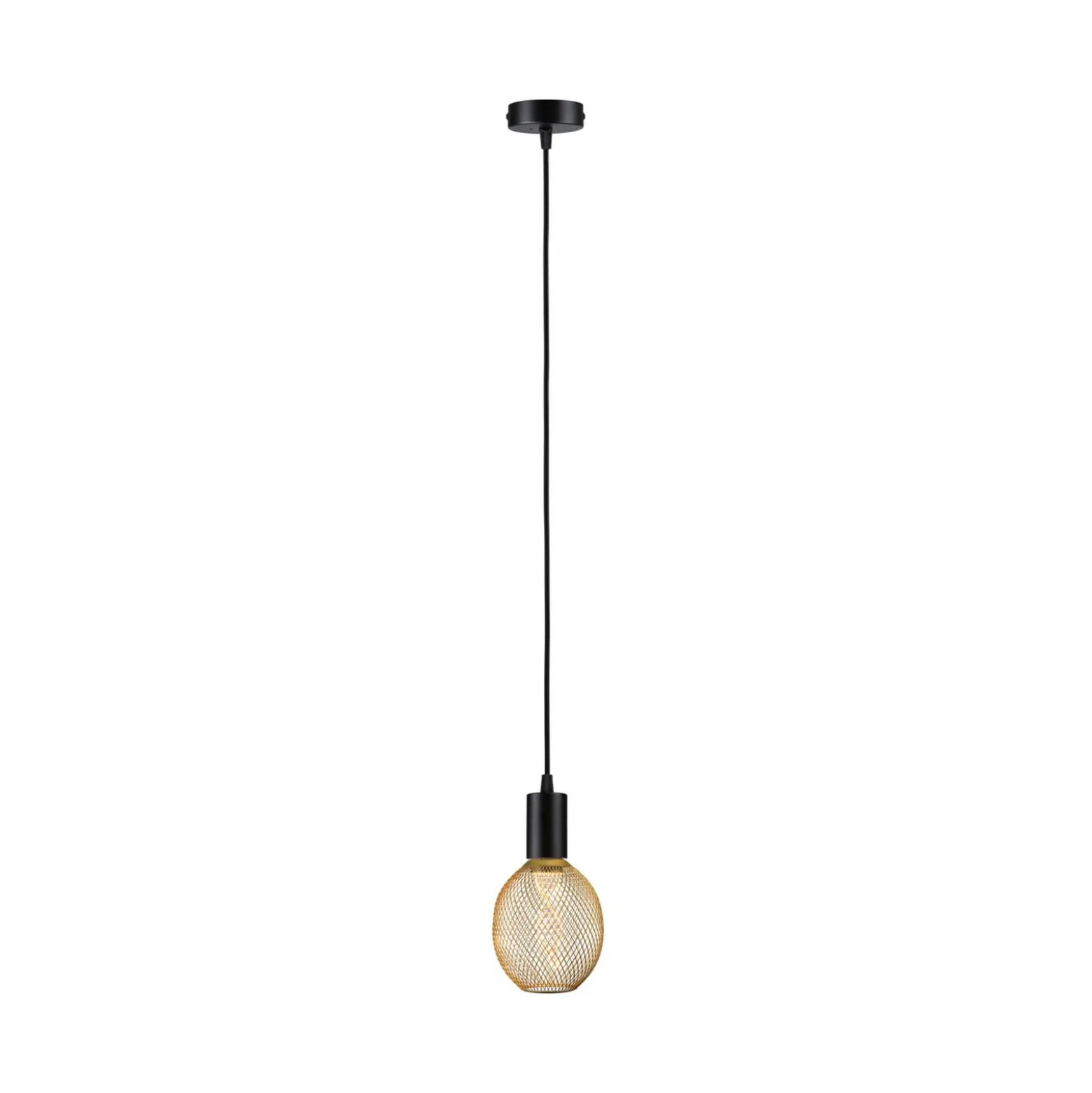 Paulmann Ravi Pendelfassung E27, schwarz matt
