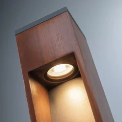 Paulmann Trabia LED-Sockelleuchte Holz, Höhe 40 cm