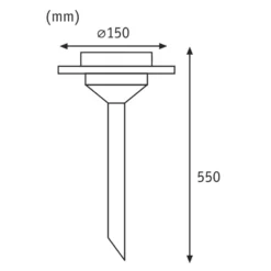 Paulmann Ufo LED-Solarleuchte mit Erdspieß