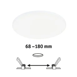 Paulmann Veluna Edge IP44 4.000K dimm Ø 20cm