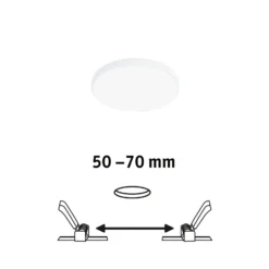 Paulmann Veluna Edge LED Einbau IP44 4.000K Ø 9cm