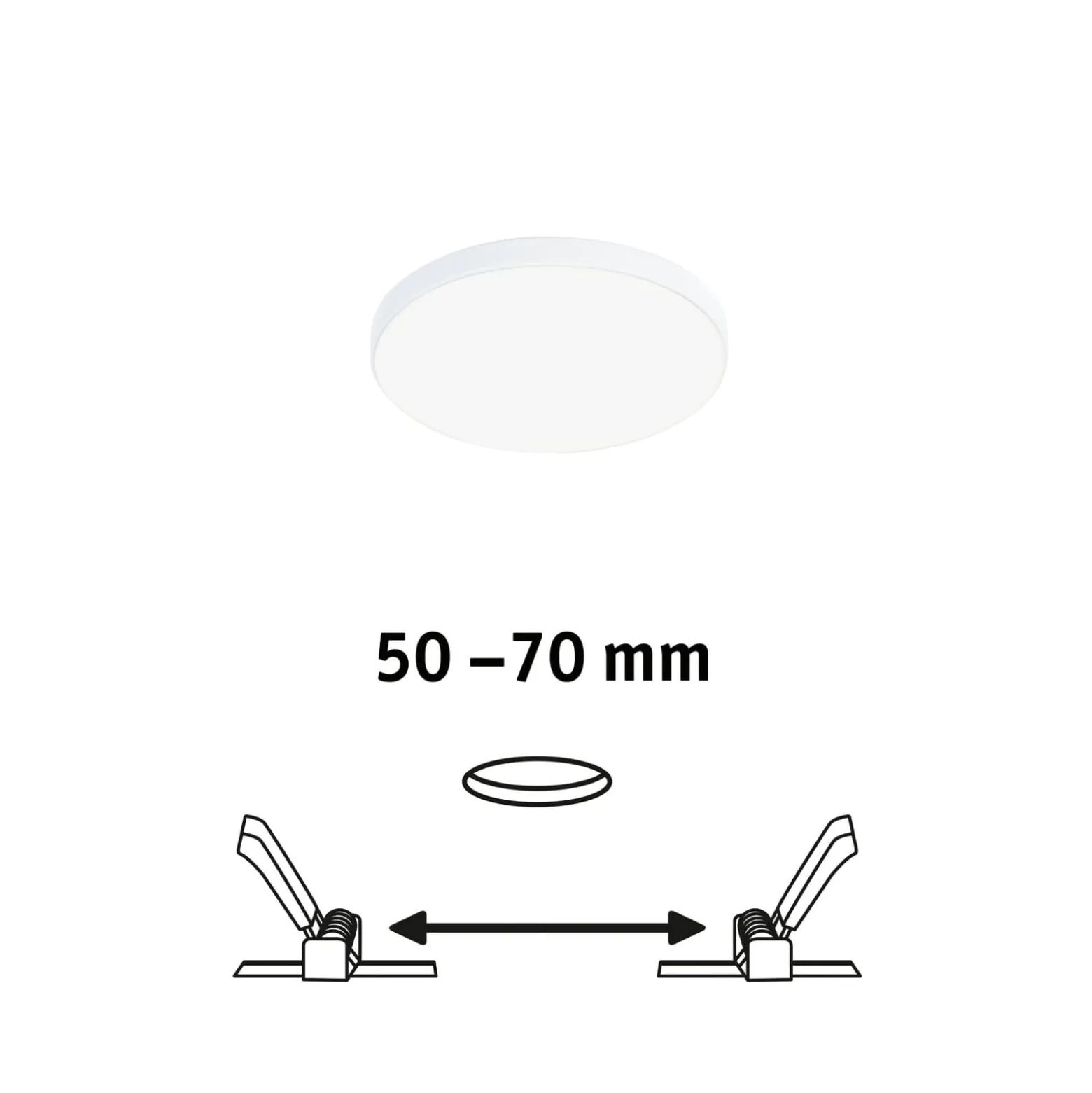 Paulmann Veluna Edge LED Einbau IP44 4.000K Ø 9cm