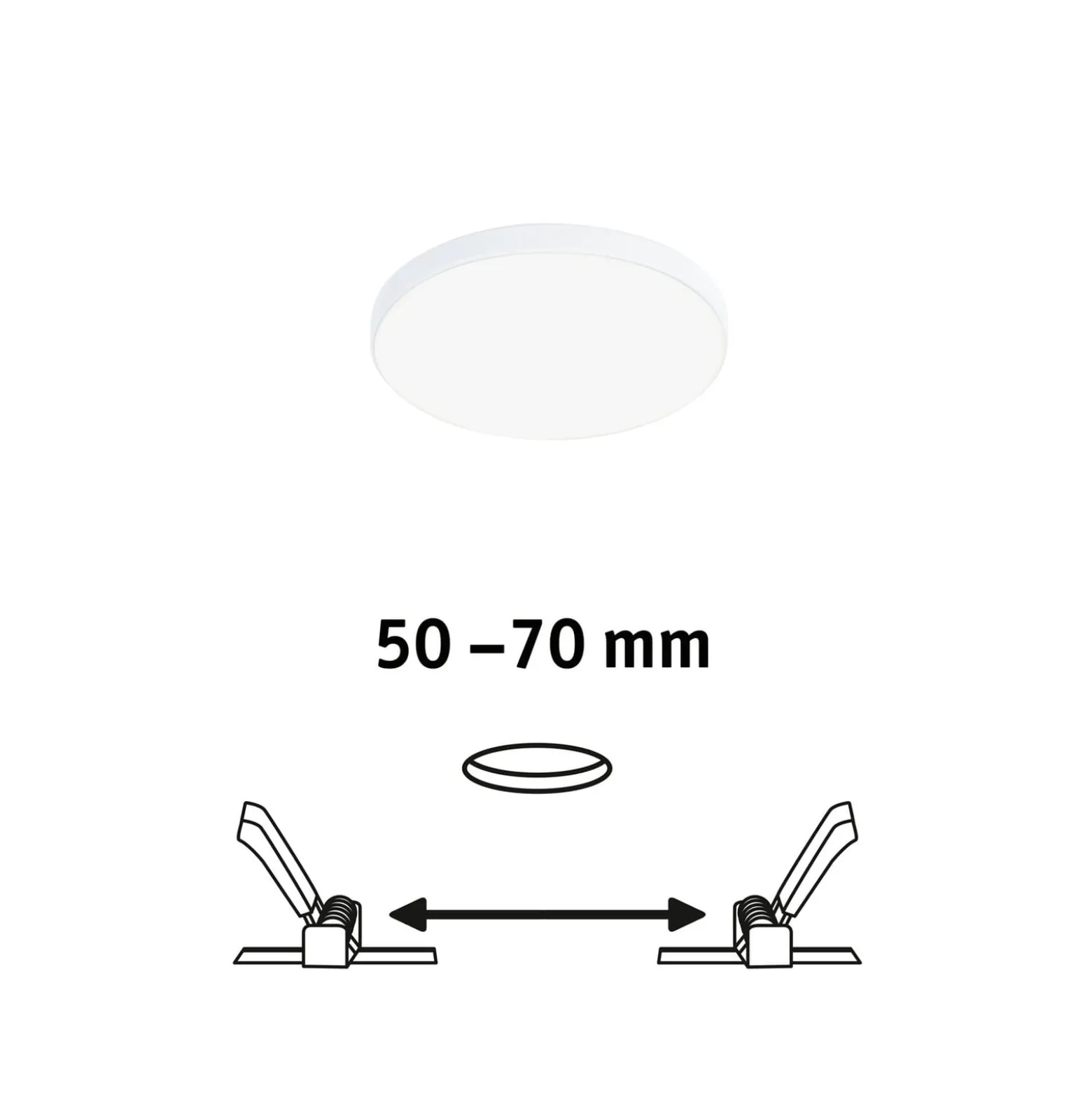 Paulmann Veluna Edge LED Einbau IP44 4.000K Ø 9cm