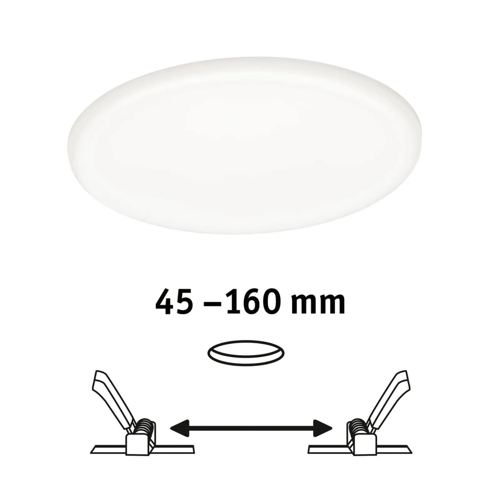 Paulmann Veluna LED-Einbauleuchte 4.000K Ø 18,5cm