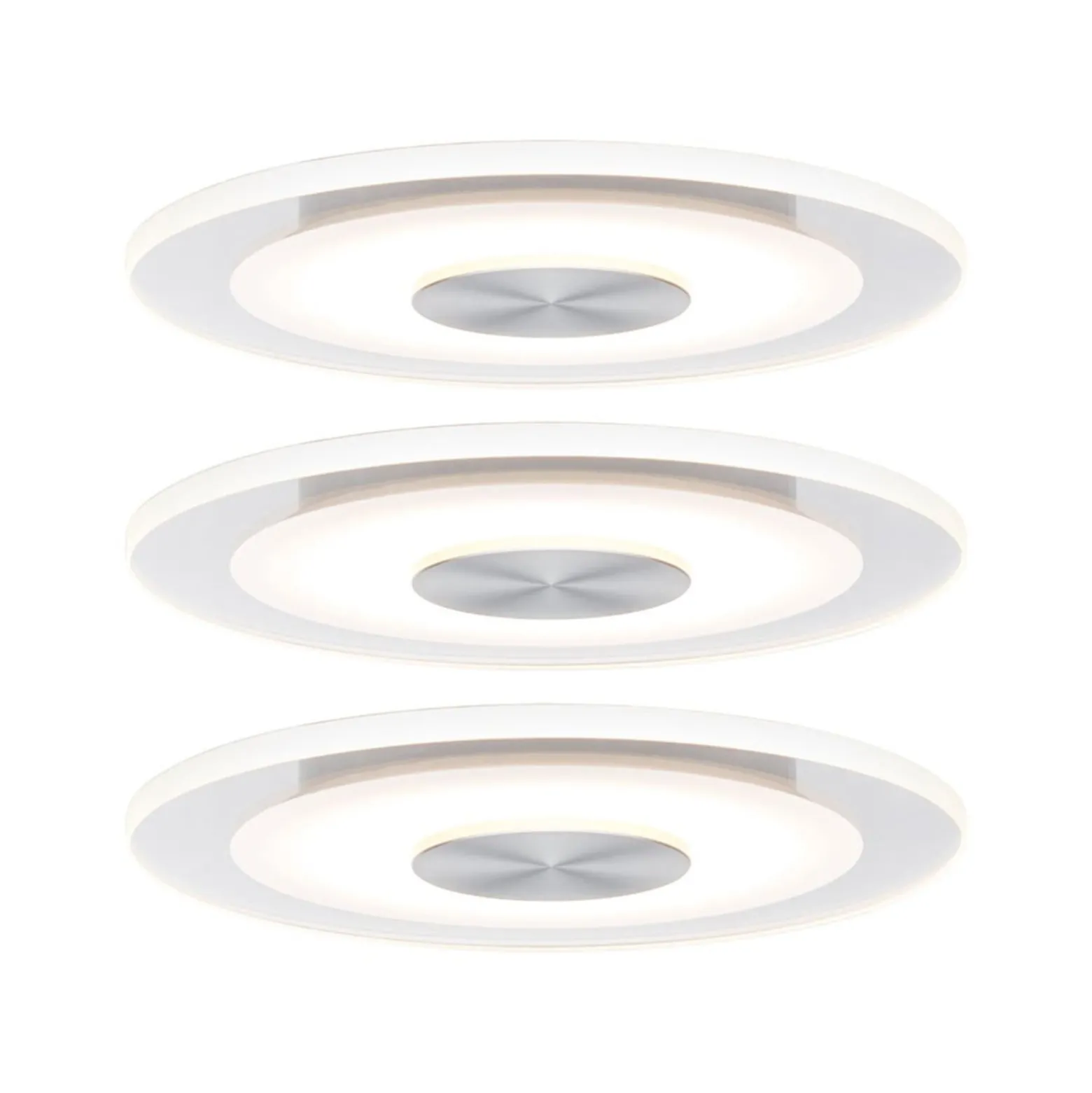 Paulmann Whirl LED-Einbauleuchte 4,9W 3er-Set rund