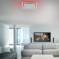 Paul Neuhaus Helix LED-Deckenleuchte Quadrat 50cm