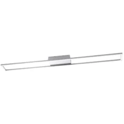 Paul Neuhaus LED-Deckenlampe Inigo, stahlfarben, 110 cm lang